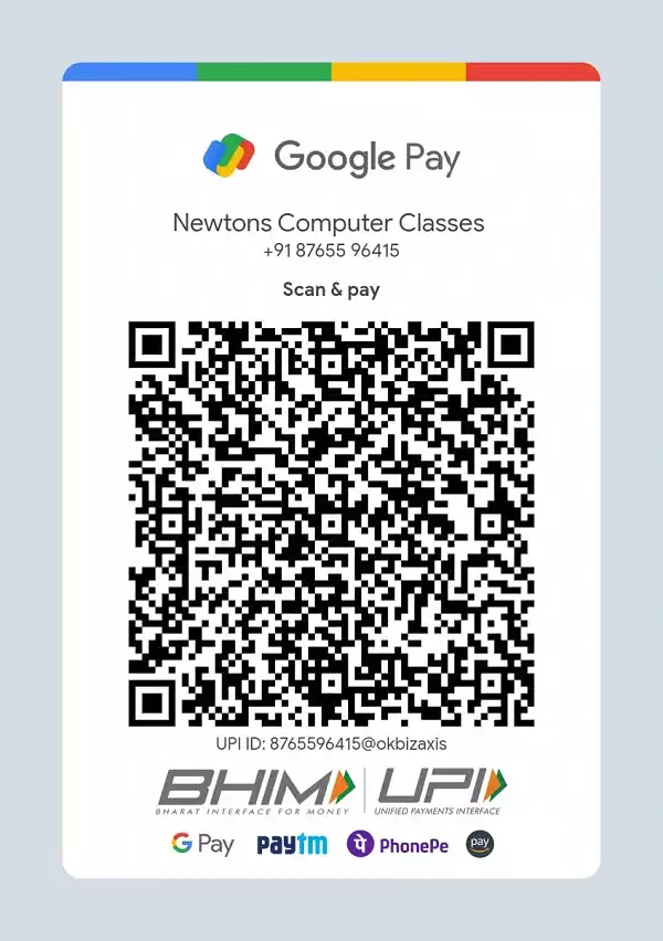 newtons computer classes QR code